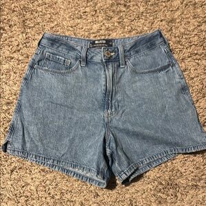 Hollister Blue Jean Shorts High-Waisted Classic